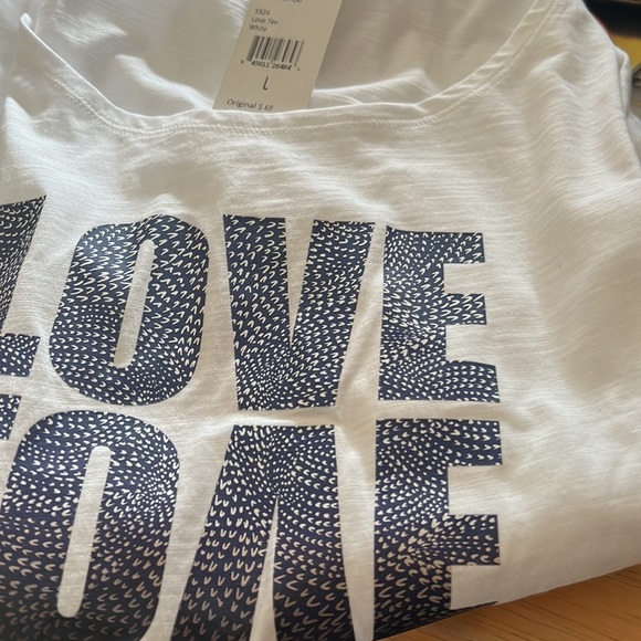 NWT | CAbi 5852  Mod Bomber Jacket  with LOVE Tee or Happy Top - Picture 2 of 5